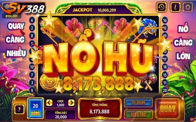 Game Nổ Hũ SV388 - Trải Nghiệm Giải Trí Đổi Thưởng Cực Khủng